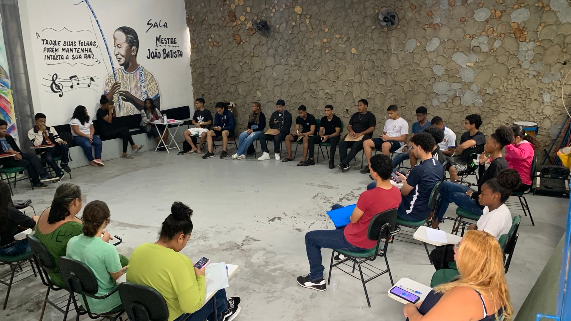 Atividade de Academia de Emprego na Casa de Bambas